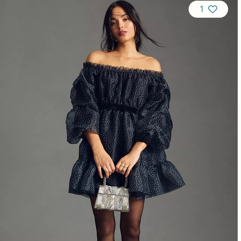 Anthropologie Mare Mare Tiered
Strapless Mini Dress